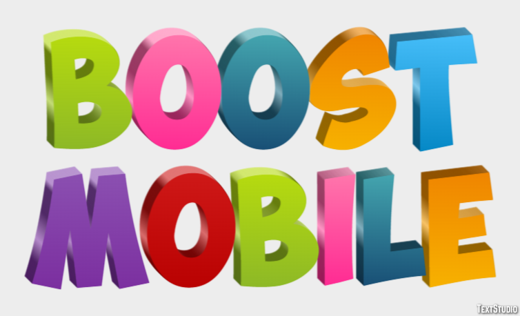 Boost Mobile Efecto de Texto