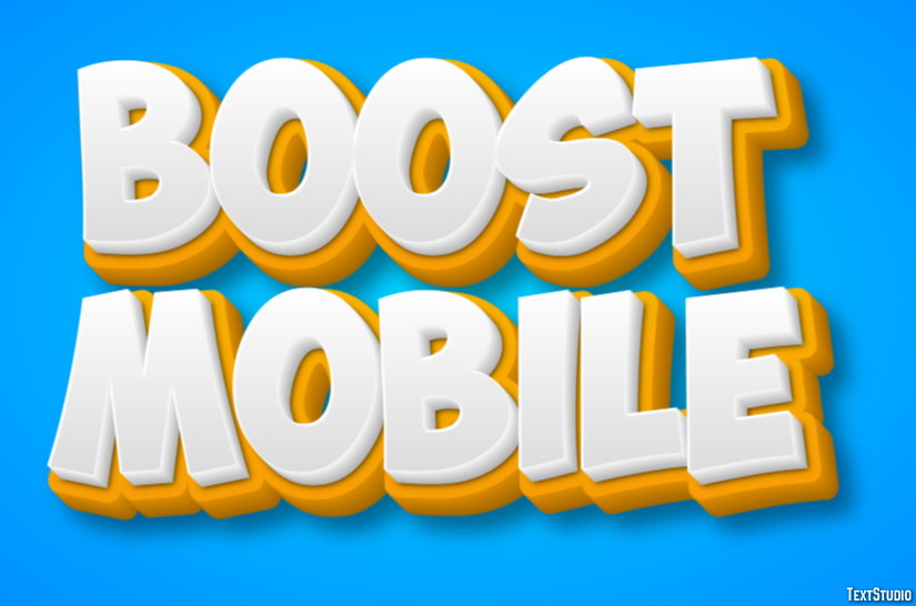 Boost Mobile Efeito de texto