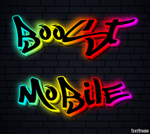 Boost Mobile Efecto de Texto