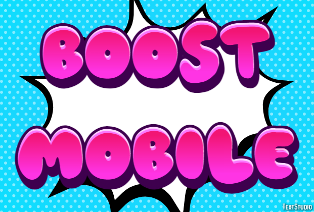 Boost Mobile Efecto de Texto