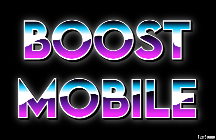 Boost Mobile Efecto de Texto