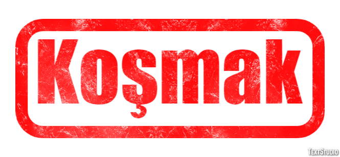 Koşmak Tekst effect