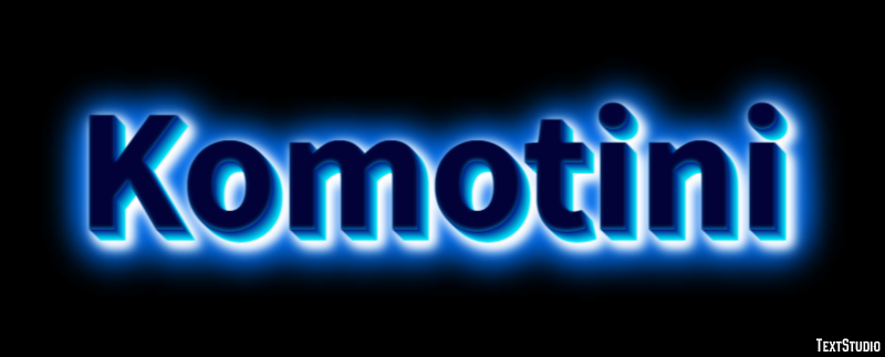 Komotini Effetto testo