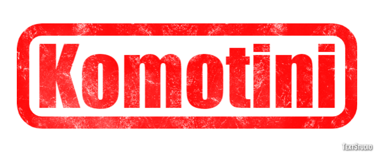 Komotini Effetto testo