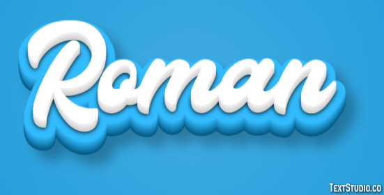 Roman テキスト効果