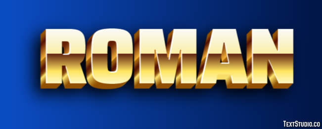 Roman テキスト効果