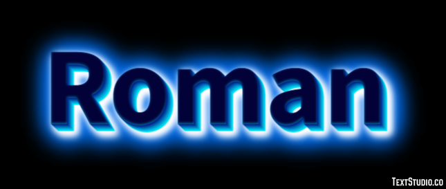 Roman Efeito de texto
