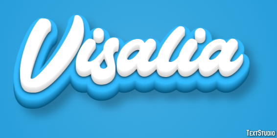 Visalia Efekt tekstowy