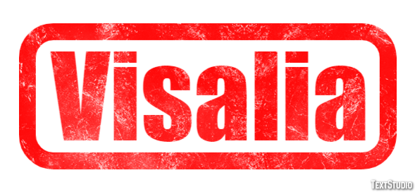 Visalia Efekt tekstowy