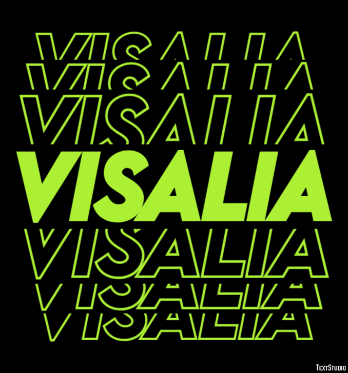 Visalia Efekt tekstowy