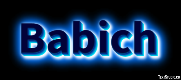 Babich Texteffekt