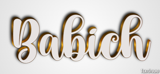Babich Texteffekt