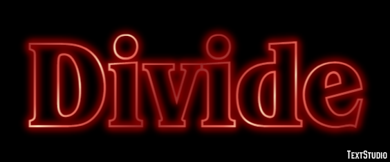 Divide Text Effect