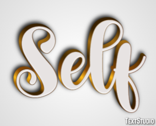 Self Text Effect