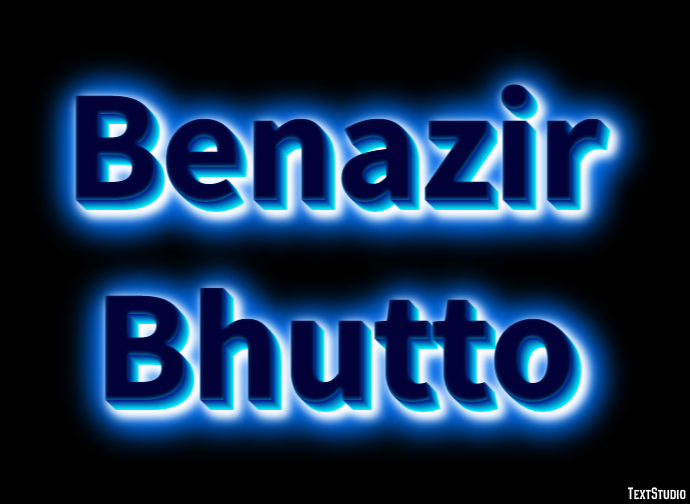 Benazir Bhutto Efeito do texto