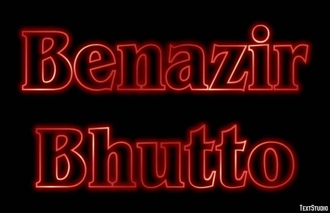Benazir Bhutto Efeito do texto