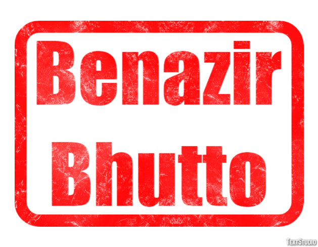 Benazir Bhutto Efeito do texto
