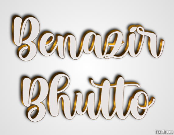 Benazir Bhutto Efeito do texto