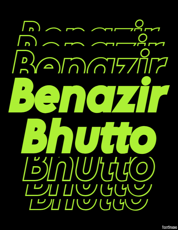 Benazir Bhutto Efeito do texto