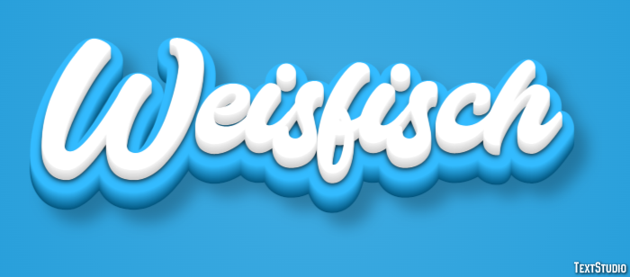 Weißfisch Effetto testo