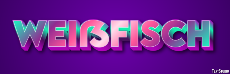 Weißfisch Texteffekt
