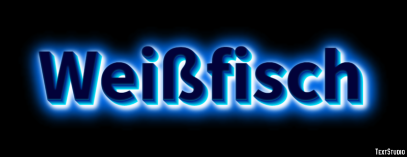 Weißfisch Texteffekt