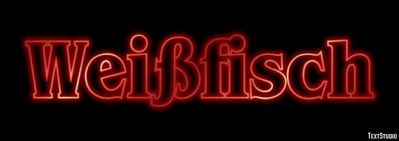 Weißfisch Texteffekt