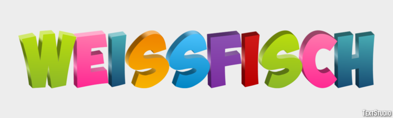 Weißfisch Texteffekt