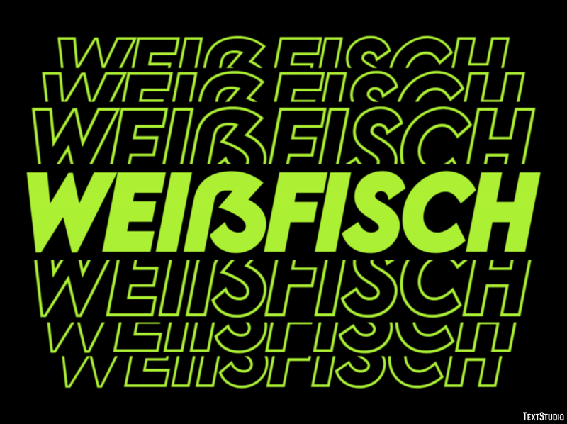 Weißfisch Effetto testo