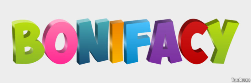 Bonifacy Texteffekt