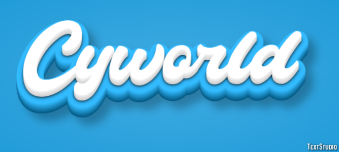 Cyworld Text Effect