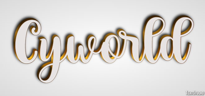 Cyworld Text Effect