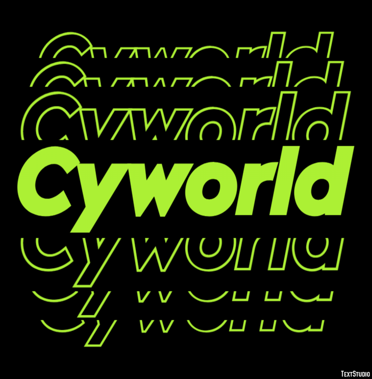 Cyworld Text Effect