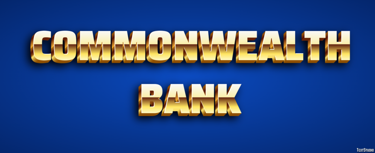 Commonwealth Bank テキスト効果