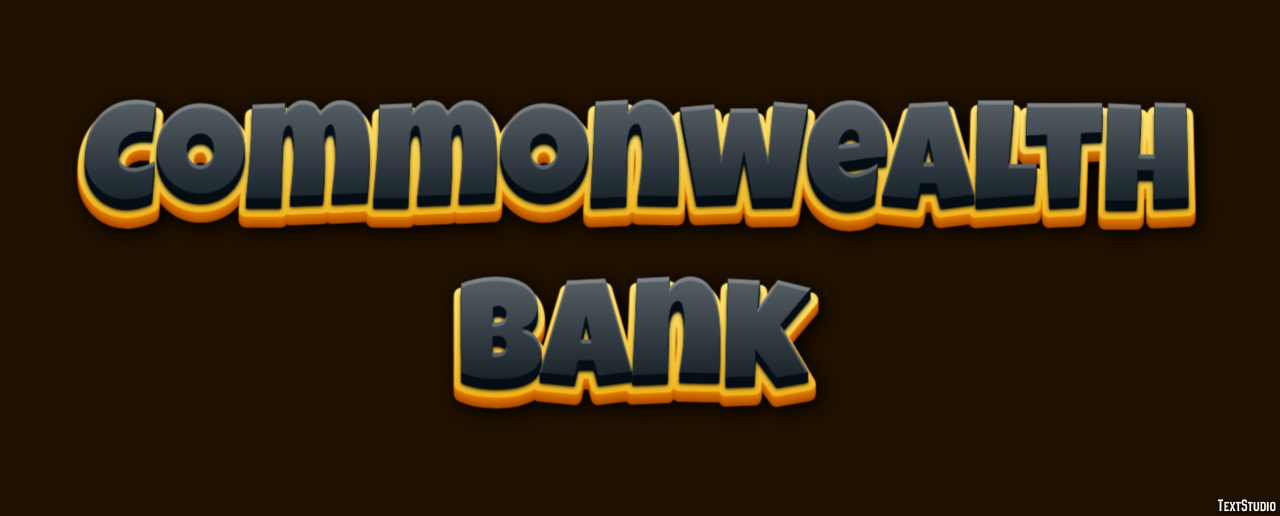 Commonwealth Bank Efecto de texto
