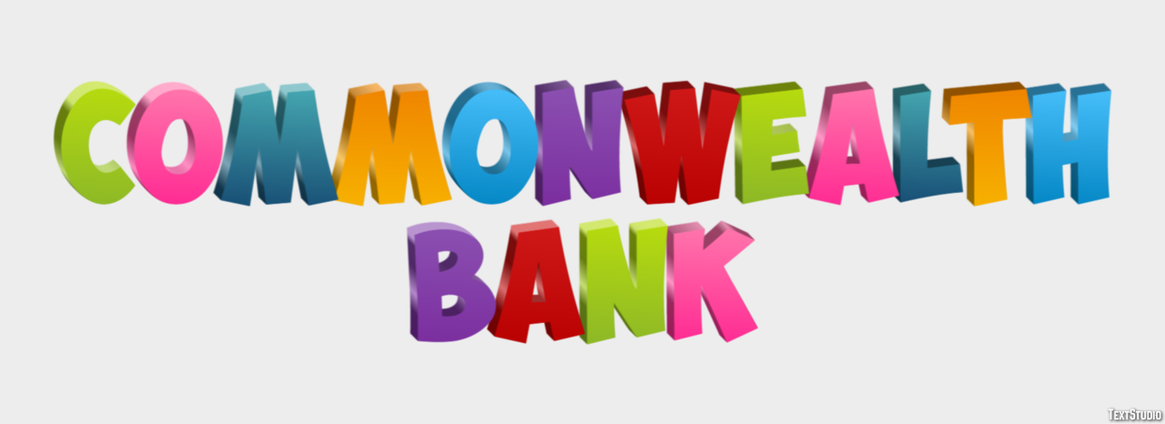 Commonwealth Bank Efecto de texto