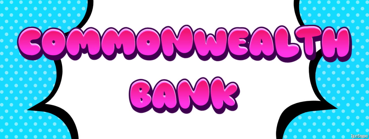 Commonwealth Bank Efecto de texto