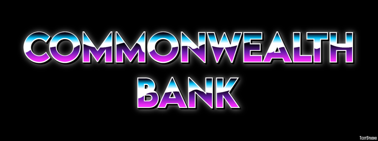 Commonwealth Bank Efecto de texto