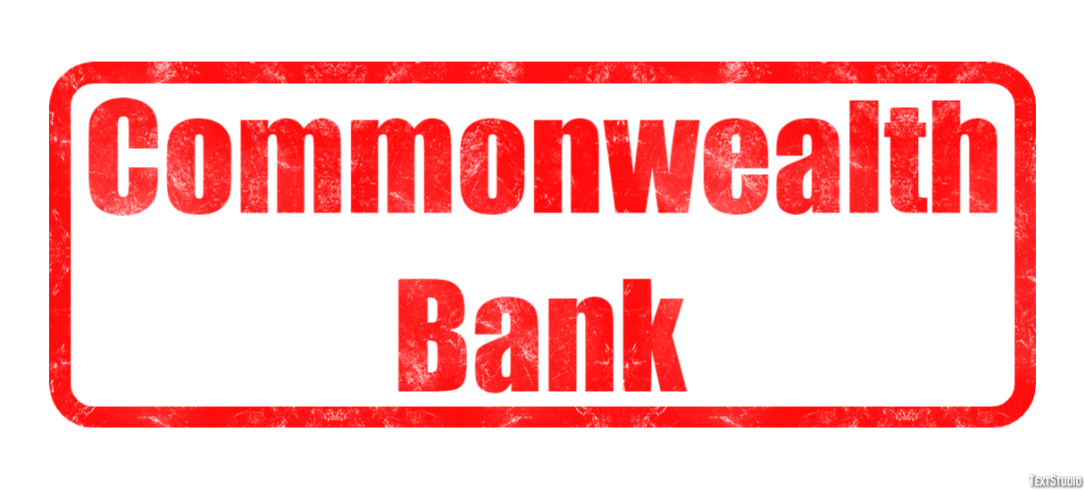 Commonwealth Bank Efecto de texto