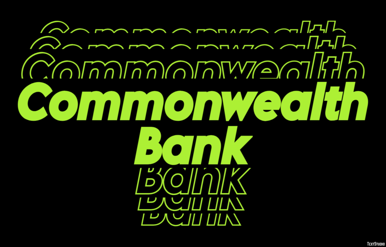 Commonwealth Bank Texteffekt