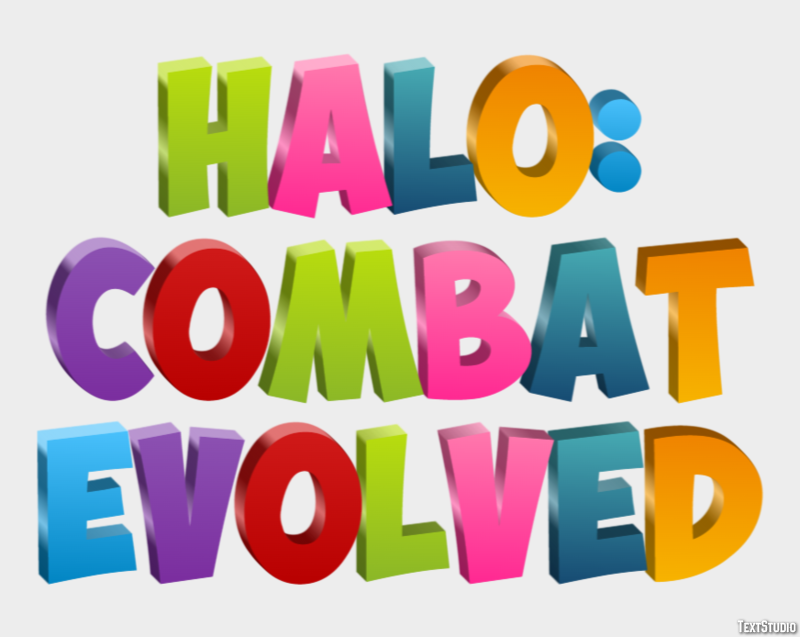 Halo: Combat Evolved Effetto testo