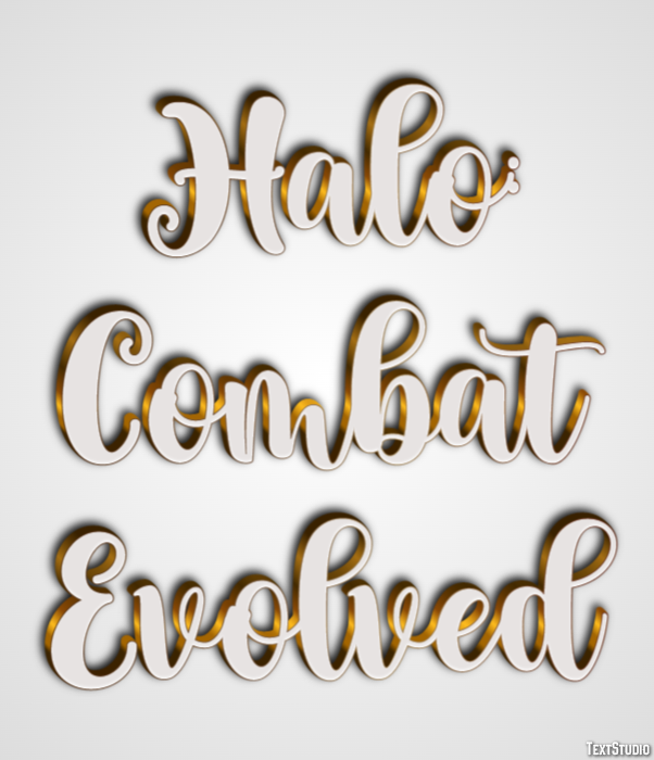 Halo: Combat Evolved Effetto testo