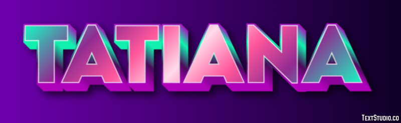 Tatiana テキスト効果