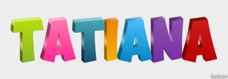 Tatiana テキスト効果