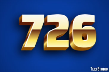 726 Эффект текста