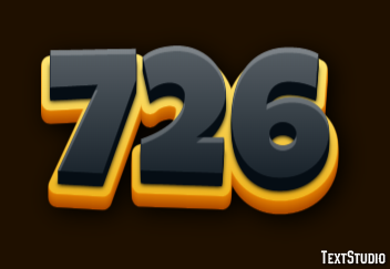 726 Эффект текста