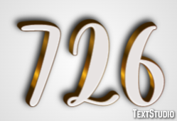 726 Текстовый эффект