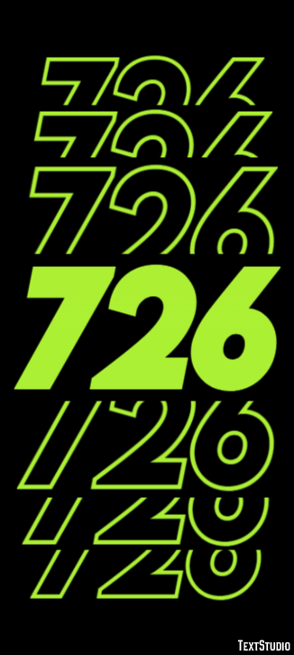 726 Эффект текста