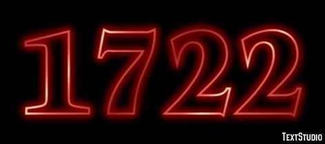 1722 Texteffekt