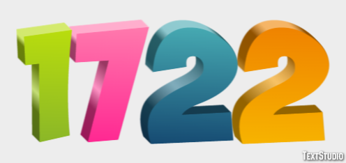 1722 Texteffekt